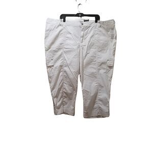 Roz & Ali Capri Pants Women’s 24W White Stretch 48X23